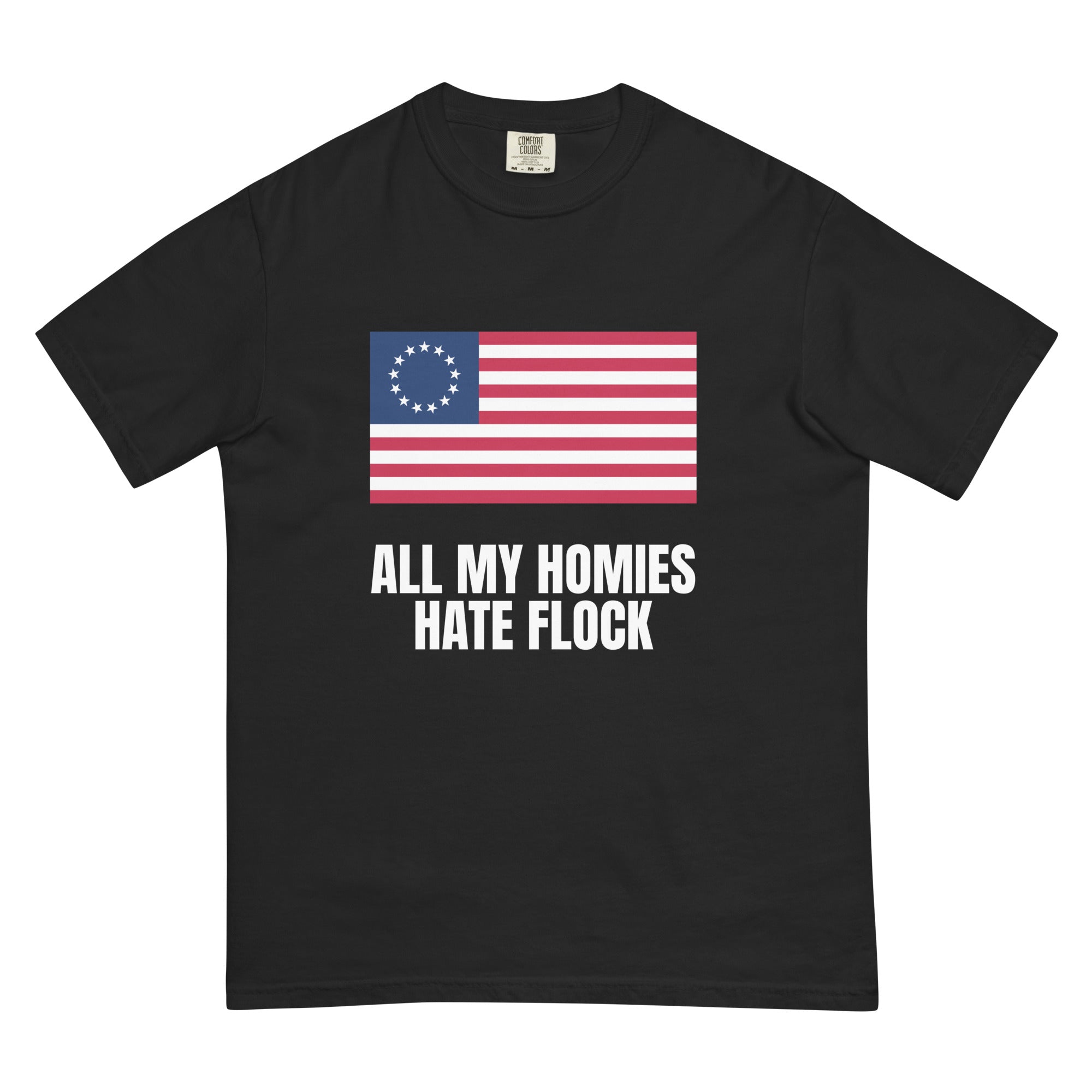 All My Homies Flag Tee front